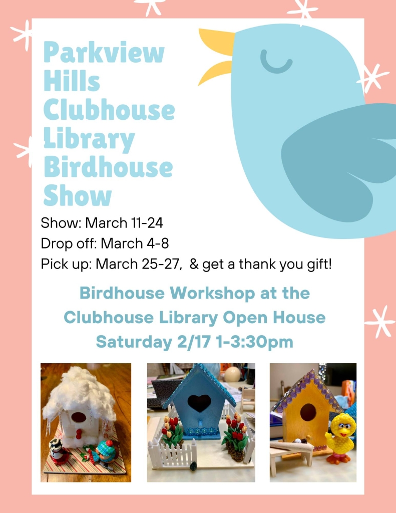 Birdhouse show event flyer